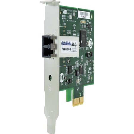 ALLIED TELESIS Taa, Gig Pci-Express Fiber Adapter Card; Wol, Lc Connector; AT-2914SX/LC-901